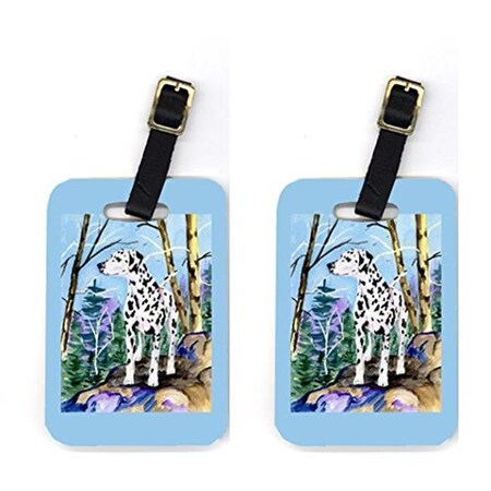 Carolines Treasures Carolines Treasures SS8651BT Dalmatian Luggage Tag - Pair 2; 4 x 2.75 In. SS8651BT